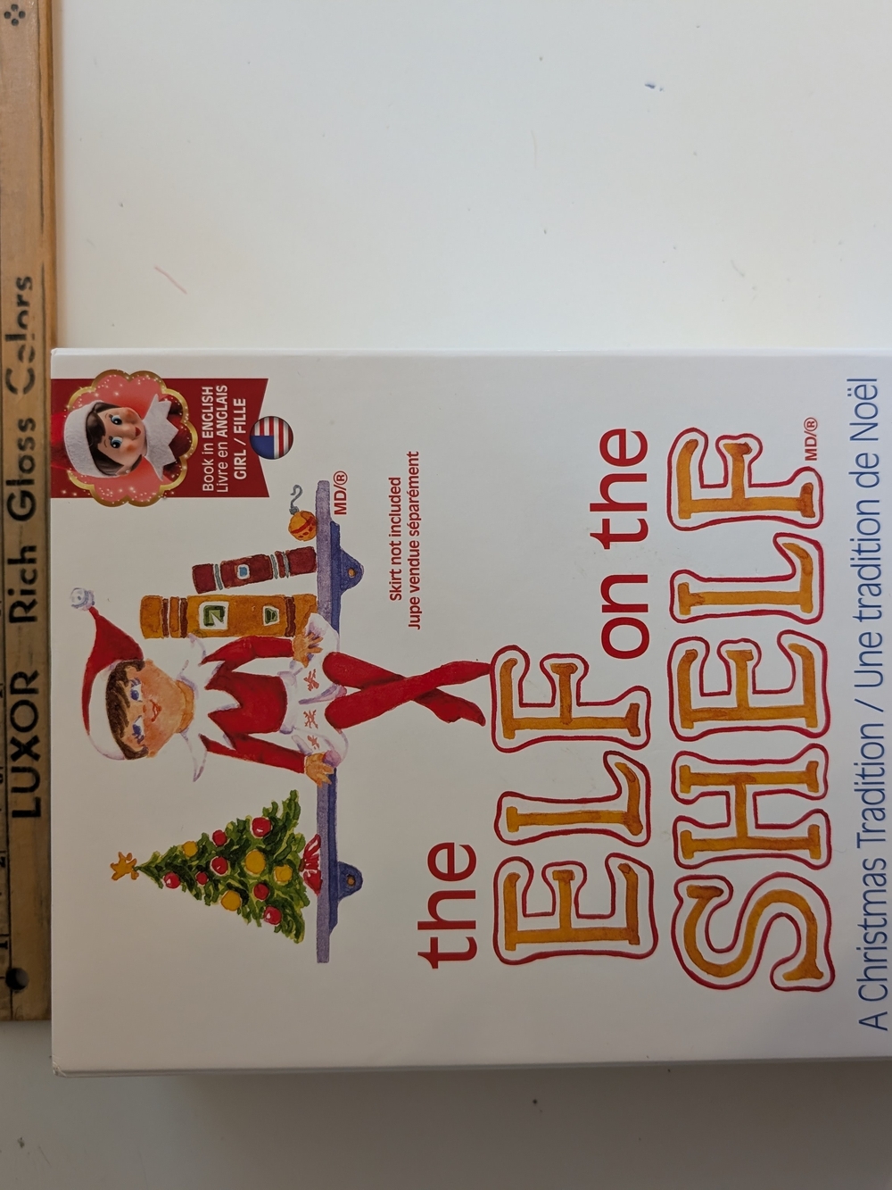 The Elf on the Shelf Book - White with Red Accents